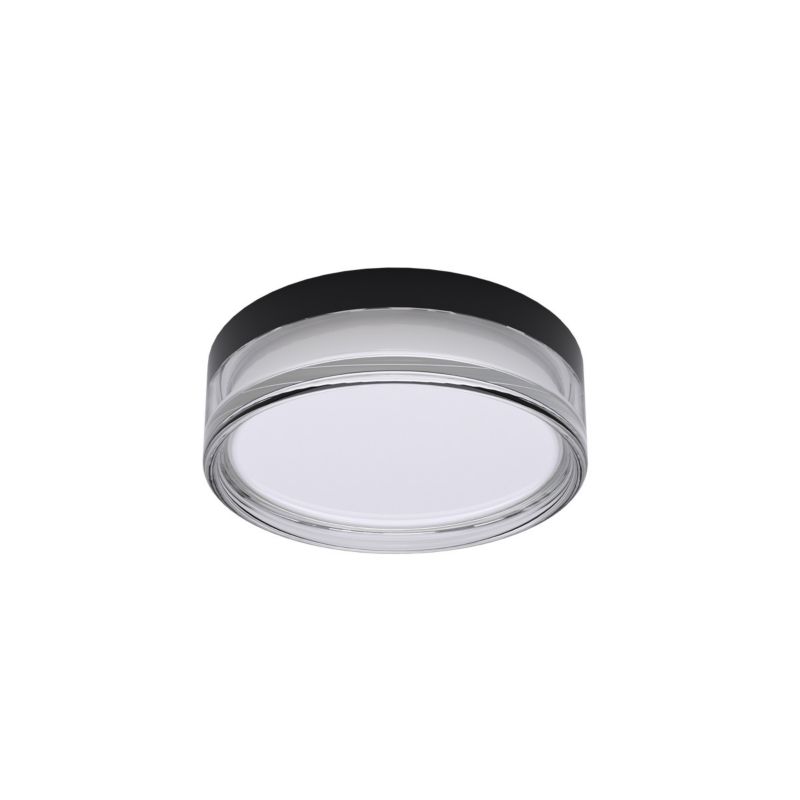 Plafon 23cm Italux Rilta czarny okrągły 23cm LED 18W 2800/4000/6000KK 1720lm IP65 - 1 szt.