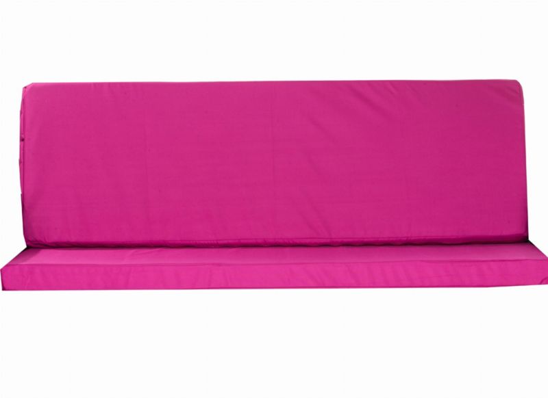 Poduszka ogrodowa na huśtawkę 3-osobową, Setgarden, 140x50x50cm, różowa poduszka ogrdowa na ławkę zdejmowany pokrowiec, 1szt