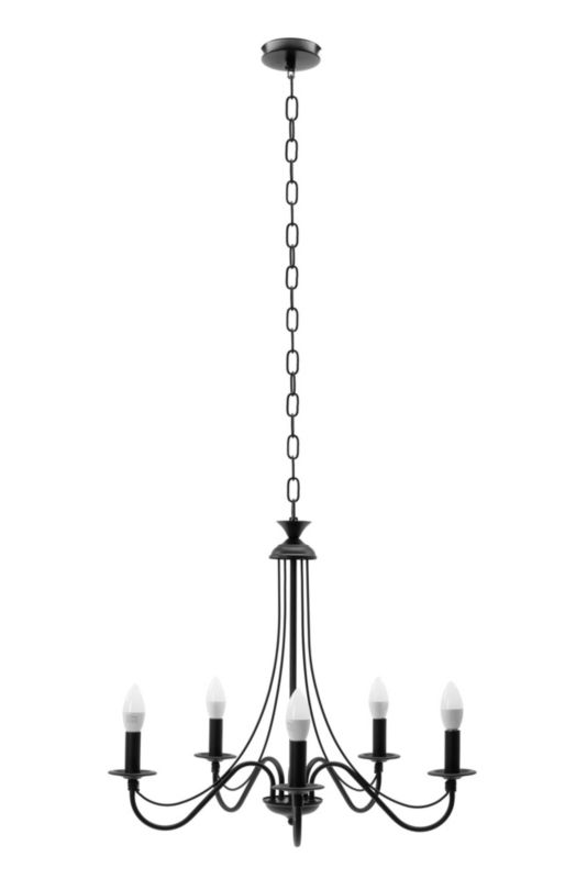Lampa Sufitowa Wisząca Toolight App647-5Cp Czarny