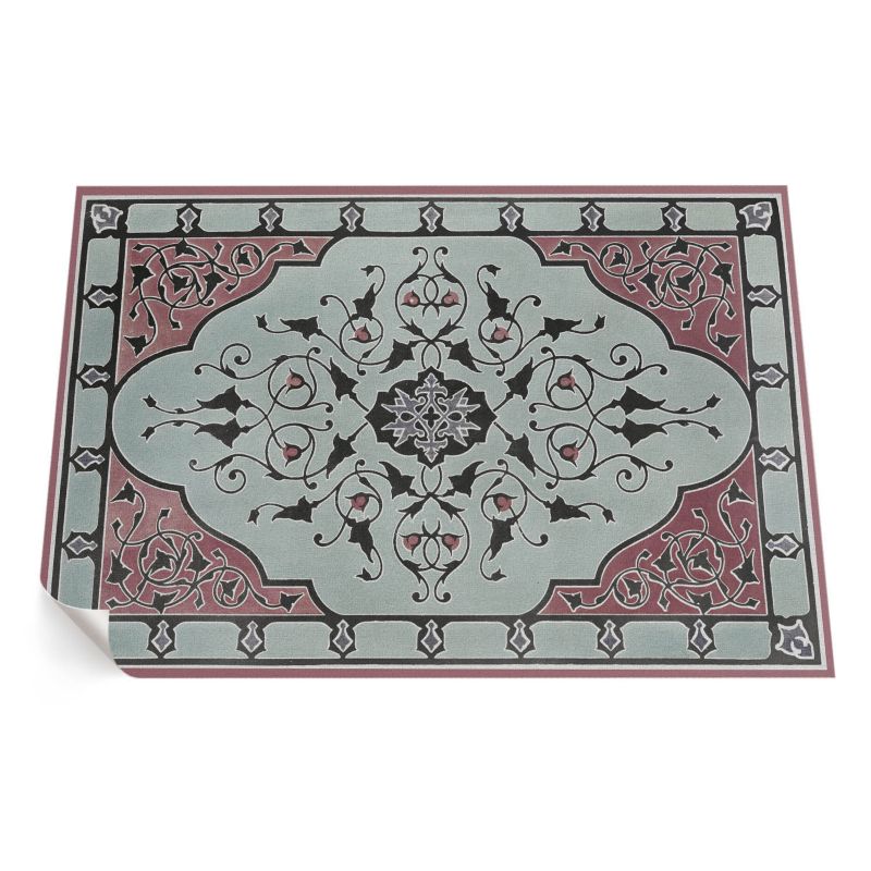 Dywan Winylowy Z Nadrukiem ArtPrintCave 60x90 cm Sir Matthew Digby Wyatt ornament róż 1 szt.