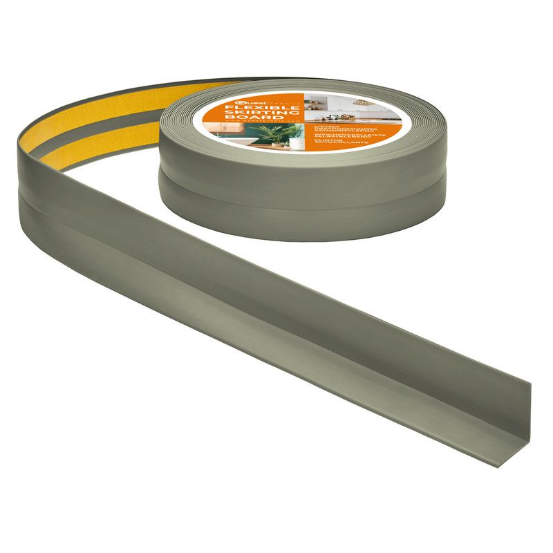 Listwa przypodłogowa samoprzylepna PVC 30x30 mm QUEST, listwa wykończeniowa, elastyczna - 5 m, oliwkowy, 1 szt.
