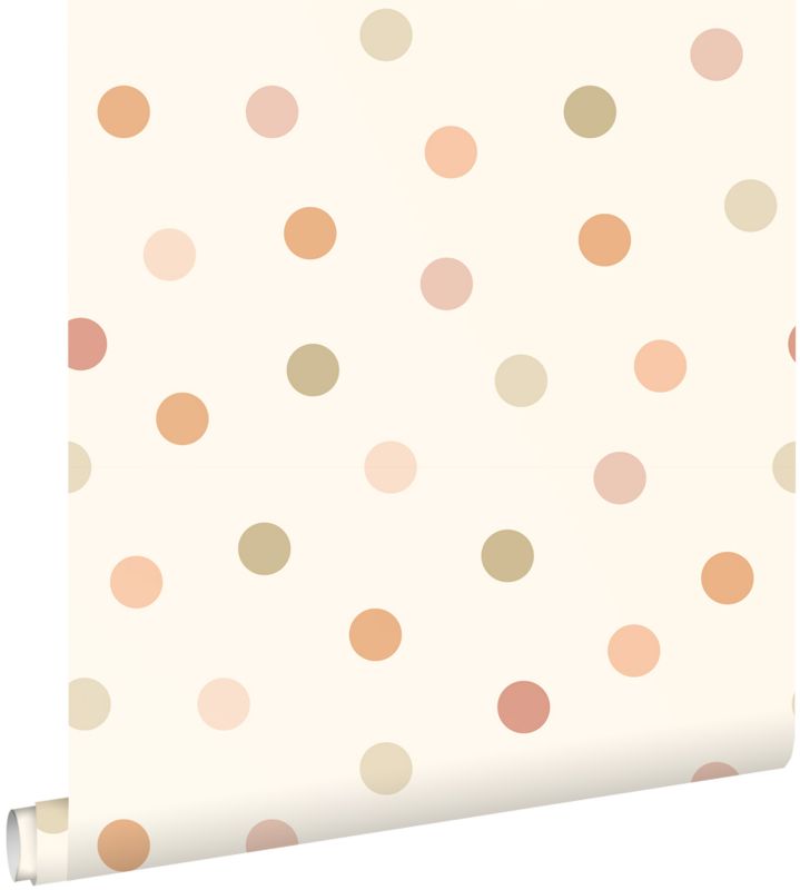 Tapeta ESTAhome kropka beżowymIw wielu kolorach 50 x 900 cm - 1 rol.