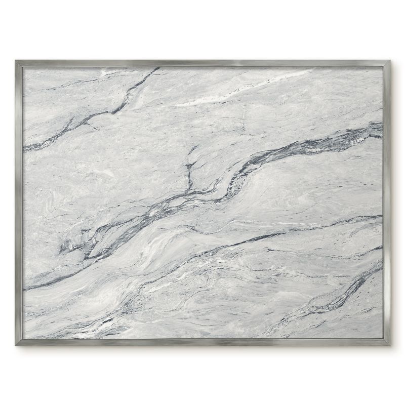 Tablica Magnetyczna Dekoracyjna Ścienna Tulup 80x60 cm Szara elegancja 3 - Srebrna rama Do salonu, biura 1 szt.