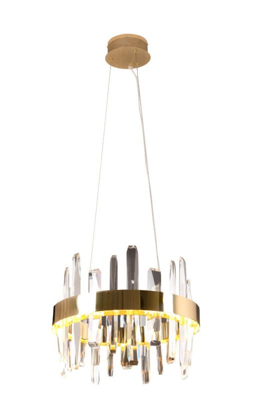 Lampa wisząca Maxlight Prince 0306 złota dekoracyjna wbudowany LED 21W 1 szt.