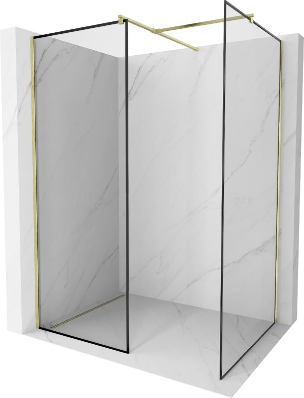 Ścianka prysznicowa Mexen Kioto czarny wzór 110x80 cm 800-110-202-55-70-0801 szt.