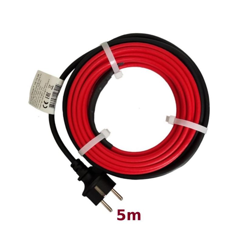 Zestaw do ochrony przed zamarzaniem rur HE-TS 5m, 16 W/m, 80 W 1 szt.
