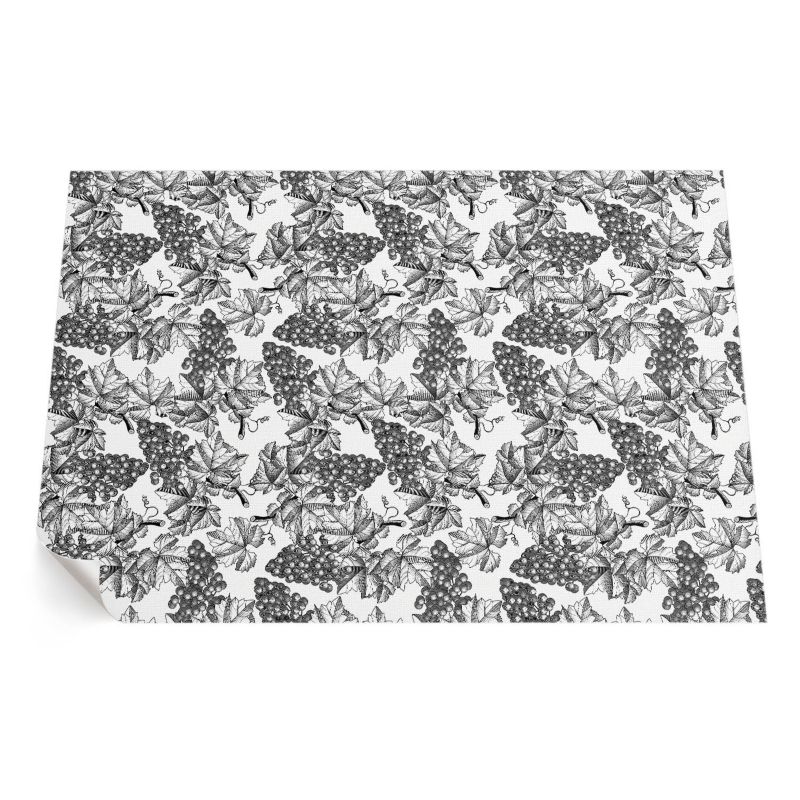 Zewnętrzny Dywan Winylowy ArtPrintCave 80x120 cm Winorośle szkic w stylu vintage 1 szt.