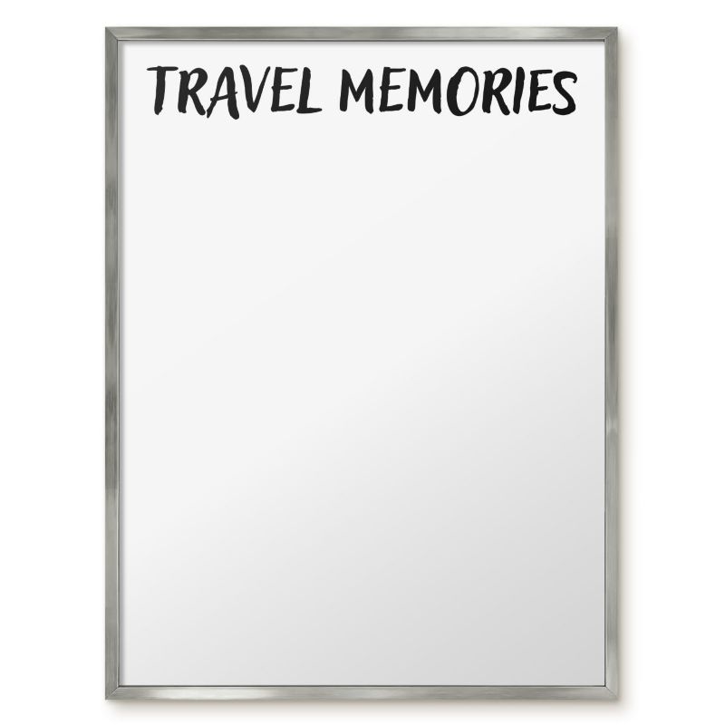 Tablica Na Magnesy Tulup 60x80 cm Travel memories - Srebrna rama Do salonu, sypialni 1 szt.
