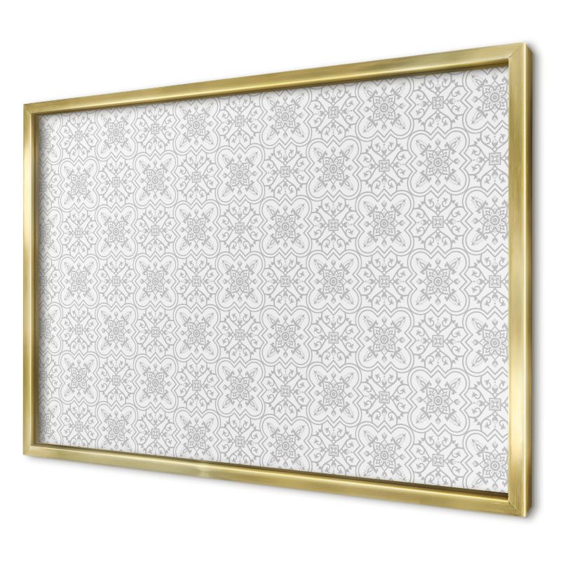 Magnetyczna tablica ozdobna Wallfluent 60x40 Geometryczna symetria w złotej ramie 1szt