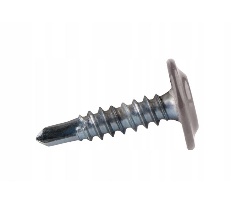 Wkręty samowiercące Etanco 4,2x19 do blachy podkładkowe RAL9007 GM-B250szt.