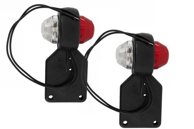 Lampy obrysowe LED Fristom 2 funkcje lewa prawa obrysówka do przyczepy lawety 2 szt.