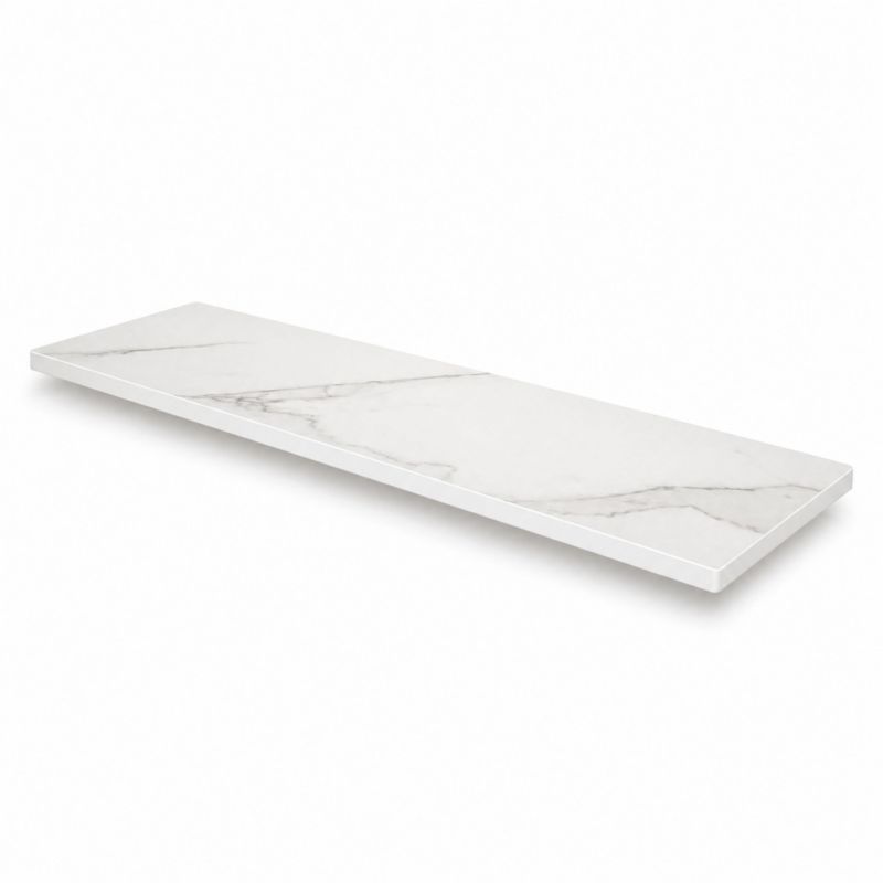Półka łazienkowa KOLM wodoodporna HPL 12 mm Calacatta Olympus K551SU 90x20 cm 1szt.