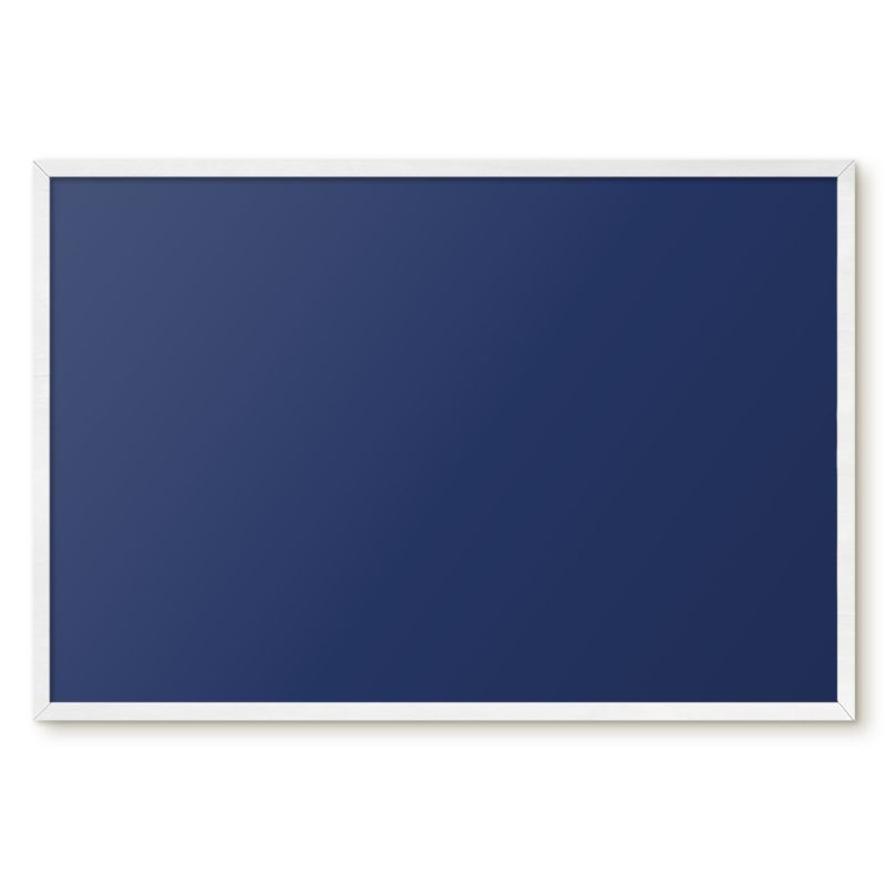 Tablica Na Magnesy Tulup 60x40 cm Żywy granatowy - Biała rama Do salonu, biura 1 szt.