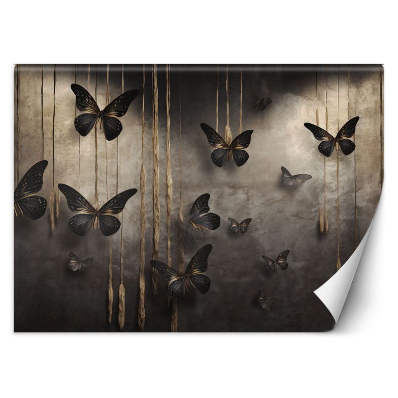 Fototapeta Feeby Czarne motyle 3D 350x245 1 szt