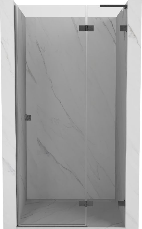 Drzwi prysznicowe uchylne Mexen Lunar L gun gray 125x200 cm 1 szt.