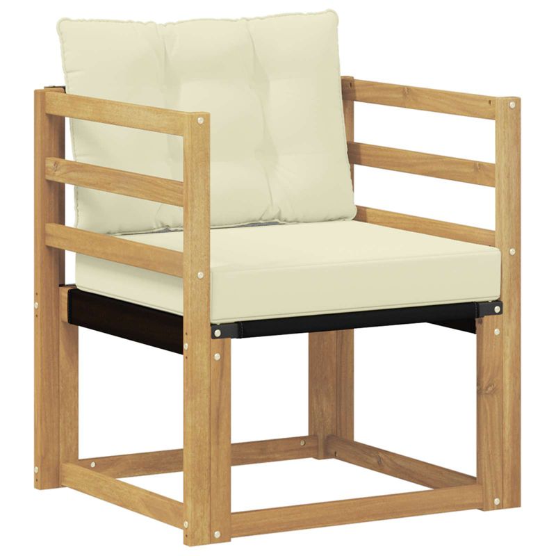 Sofa ogrodowa WaszeMeble z akacji biała z poduszkami WM-3439028 1 szt.