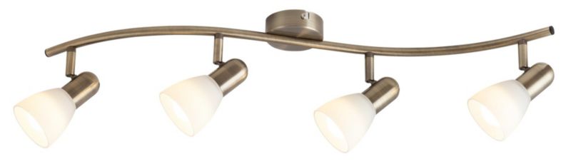Oprawa sufitowa Rabalux Soma brązowo-biały 4 x E14 x 40W IP20 wym: 18 x 70 x 8 cm - 1 szt.