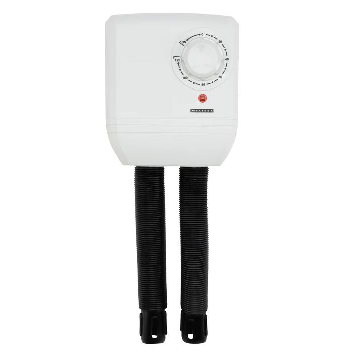 Suszarka do butów Melissa z 2wężami 250W biała 1szt.