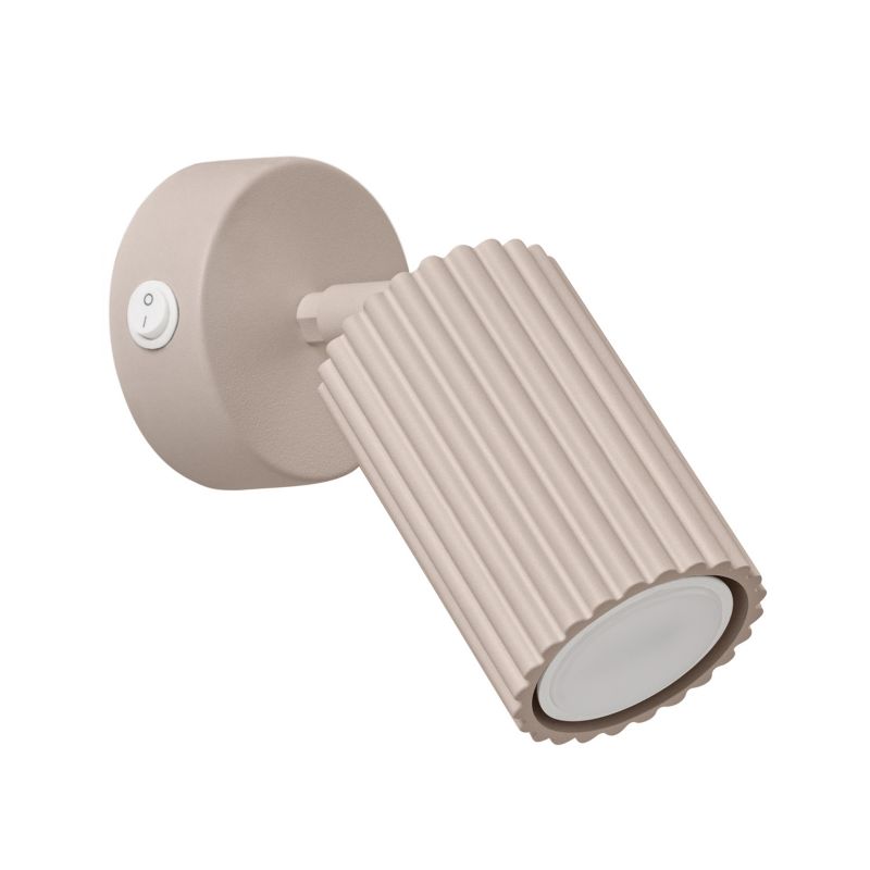 Kinkiet z włącznikiem Pure Lume GRAVIO taupe 1xGU10x10W IP20 wym:16x8x16cm - 1 szt.