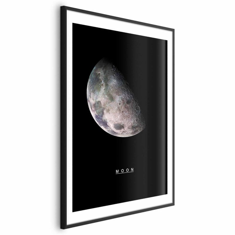 Plakat Artgeist Księżyc 21x30 cm z ramą czarną 1 szt