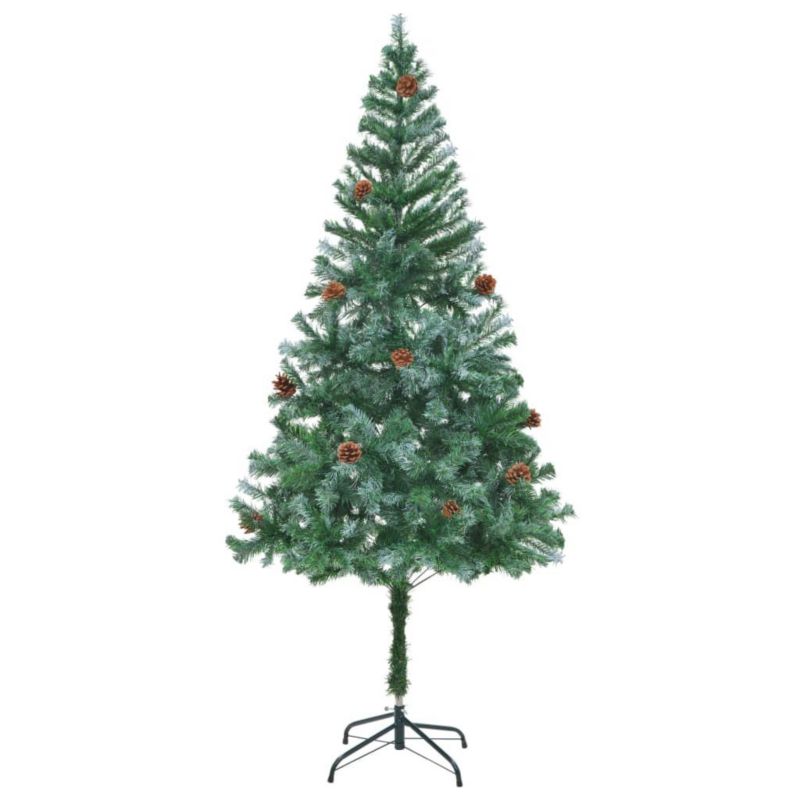 Choinka sztuczna VidaXL z szyszkami 180 x 90 cm zielony 1 szt.