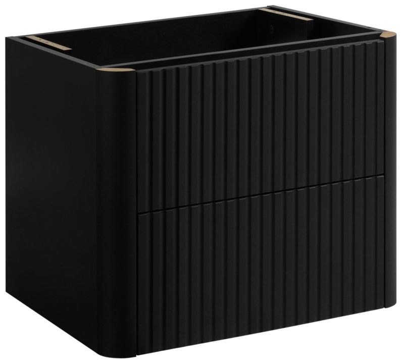 Szafka pod umywalkę Furnidea 60 cm czarna Linea 1 szt.