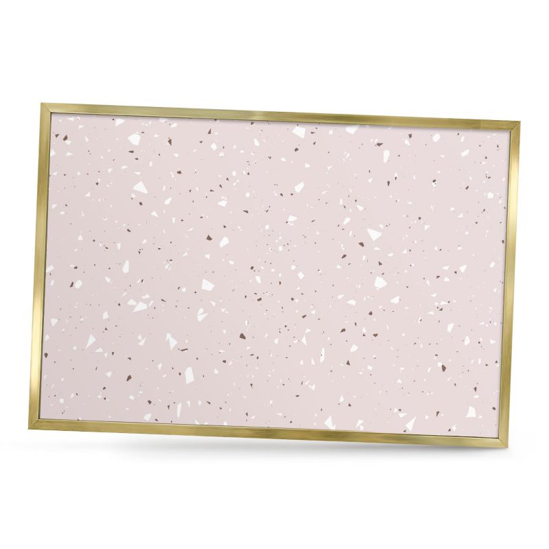 Ozdobna tablica na magnesy ArtPrintCave 60x40 Nowoczesne terrazzo w złotej ramie 1szt