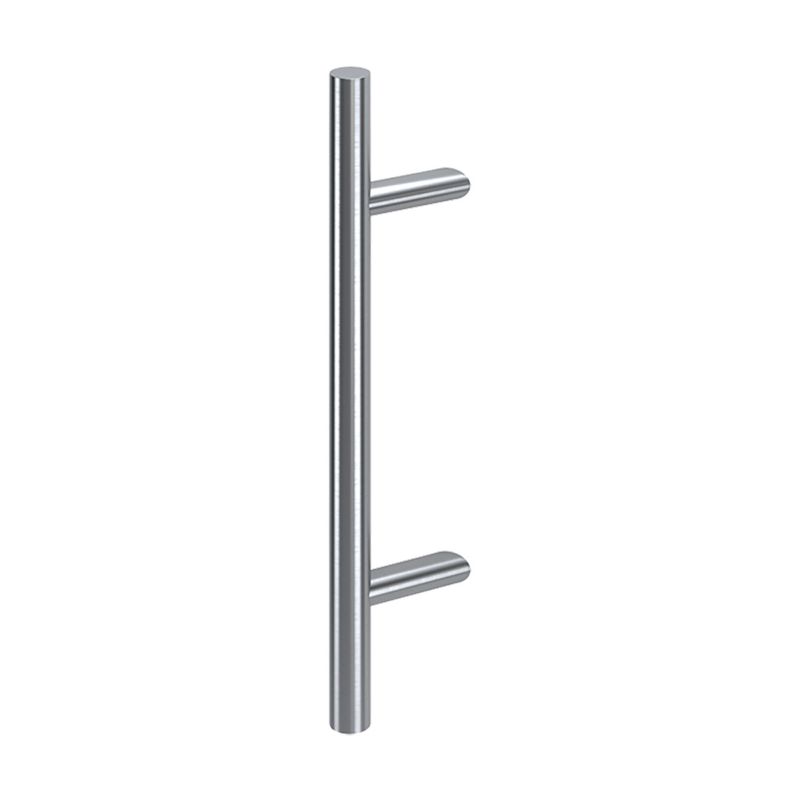 Pochwyt do drzwi PINOX jednostronny okrągły 45 stopni - stal nierdzewna 32x300 mm (Satyna) 1 szt.