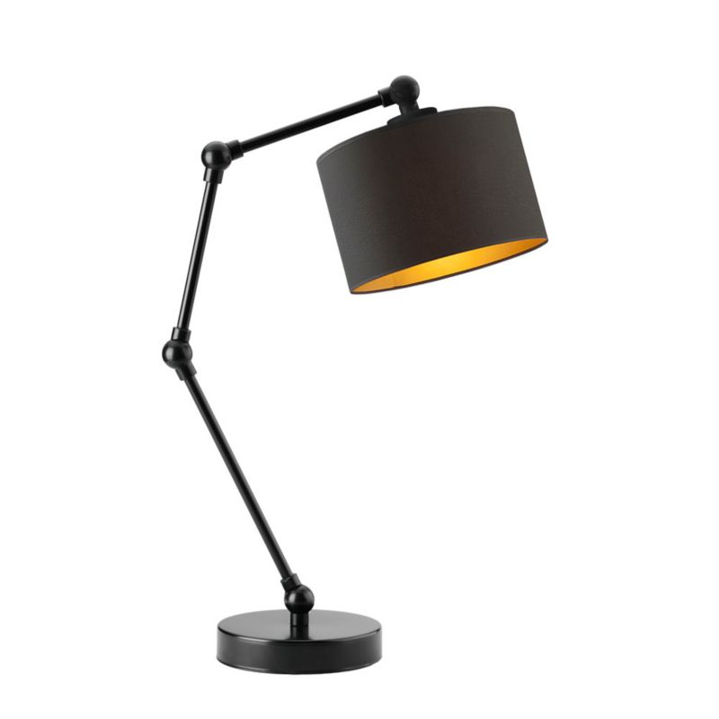 Lampka Nocna Volta Light Factory Soul Abażur czarny/Czarny ze złotem1xE27 1szt.