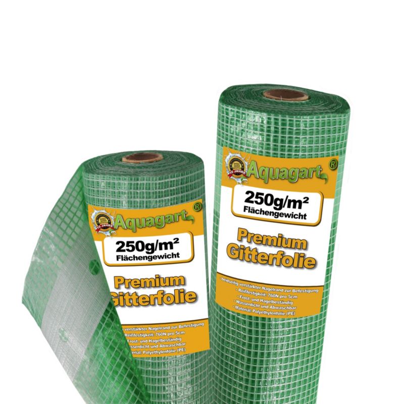 Folia siatkowa Aquagart 18 m folia ogrodowa folia szklarniowa folia do inspektów szerokość 3 m 1 szt