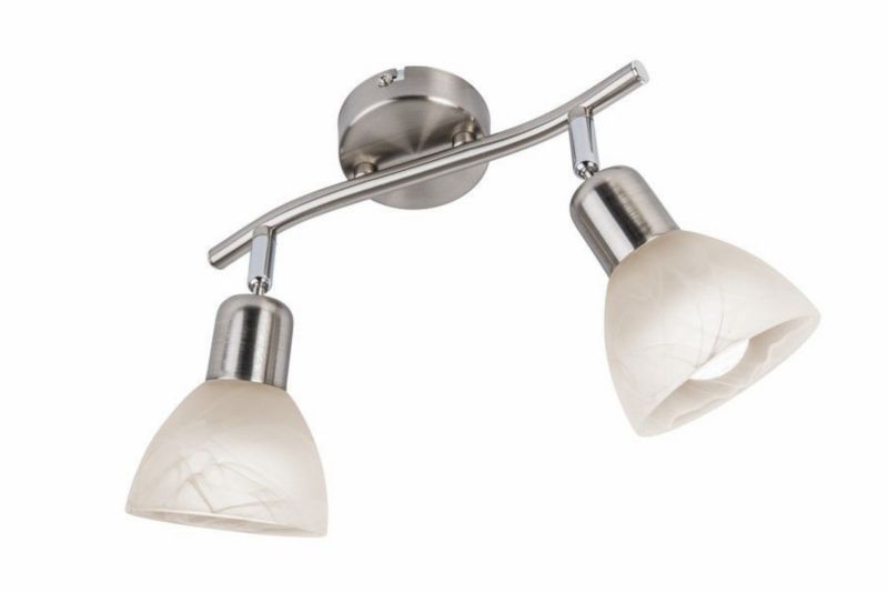 Lampa sufitowa wisząca Reality Daytona 2 nikiel wym: 12 x 25 x 10 cm 2xE14 x 1 szt.