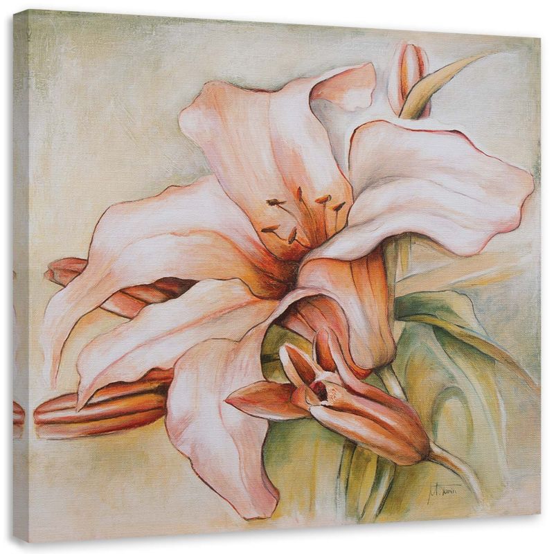 Obraz na płótnie Feeby Lilia wodna i pąki 30x30cm 1szt