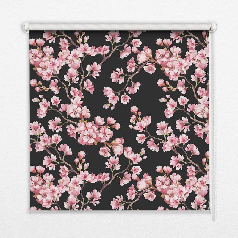 Roleta Do Okien Tulup 100x140 cm Kwiaty Z Drzewa Montaż do ściany/sufitu 1 szt.