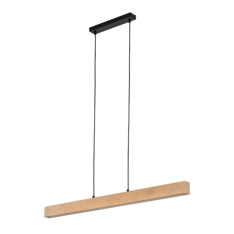 Lampa TK-Lighting Teo Led Lampa Wisząca drewniana belka 96cm - 1 szt.