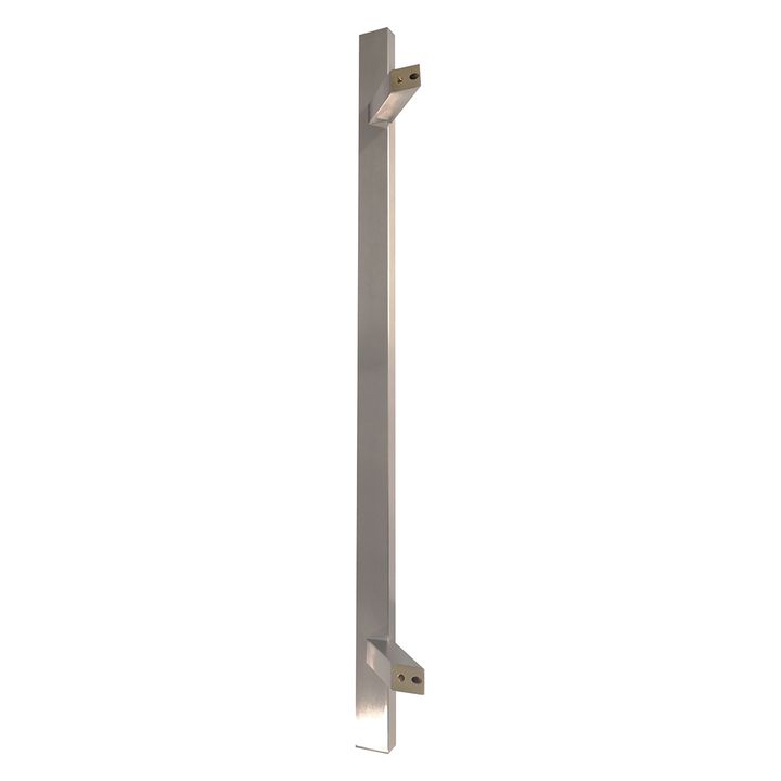 Pochwyt do drzwi PINOX jednostronny prostokątny 45 stopni - stal nierdzewna 20x40x1400 mm (Satyna) 1 szt.