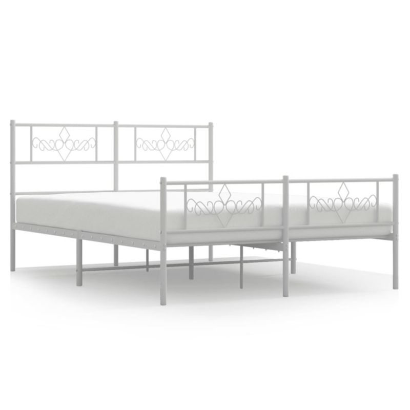 Łóżko metalowe WaszeMeble 150x200 cm biała WM-355336 1 szt.
