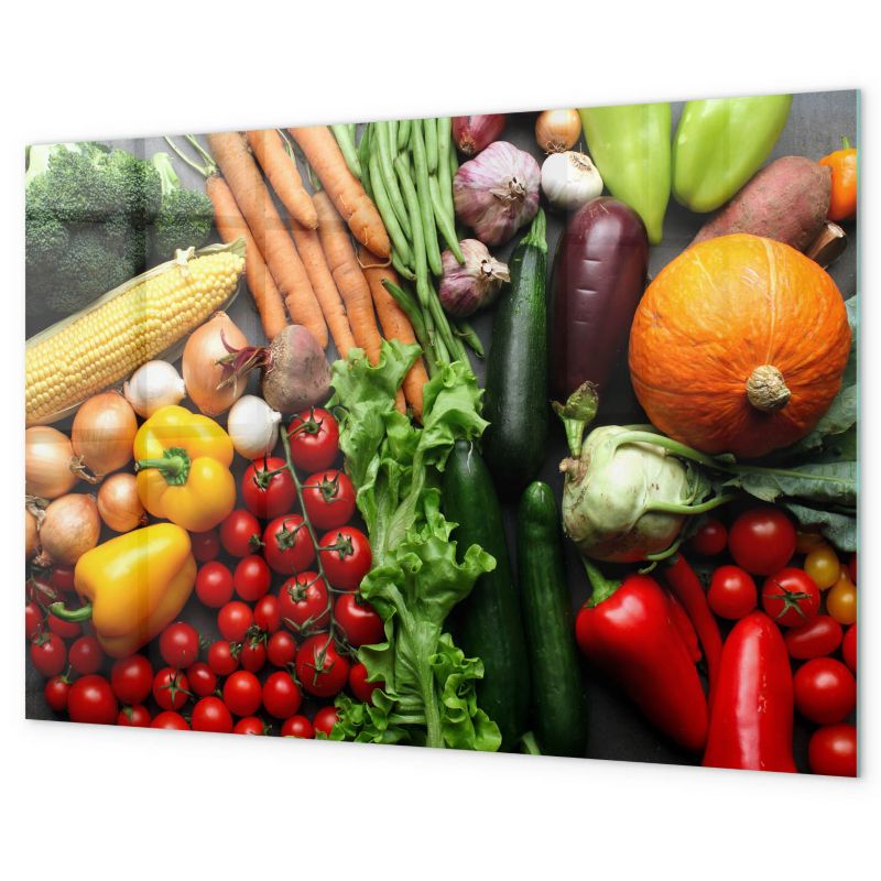 Tablica Magnetyczna Nad Biurko Tulup 60x40 cm Świeże warzywa Na zdjęcia i notatki 1 kpl