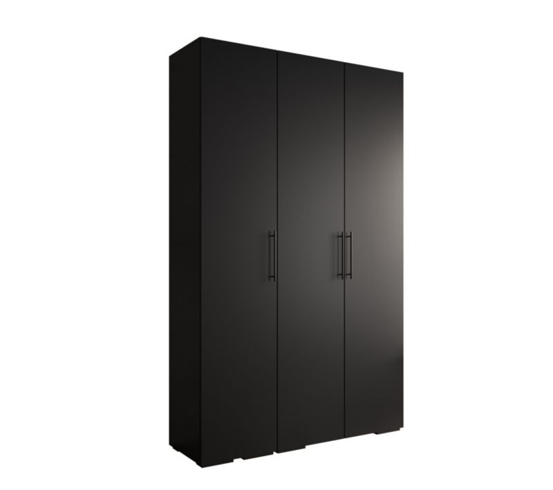 Szafa ubraniowa Garderoba Abiks INOVA 3 1,5SZ czarny 1 szt.