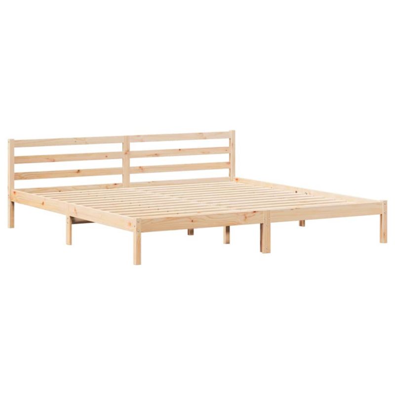 Rama łóżka WaszeMeble 180x220 cm Brązowy sosna WM-869770 1 szt.