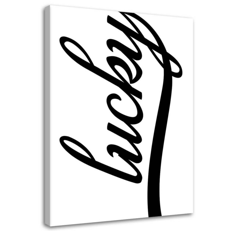 Obraz na płótnie Feeby Lucky na białym tle 60x90cm 1szt