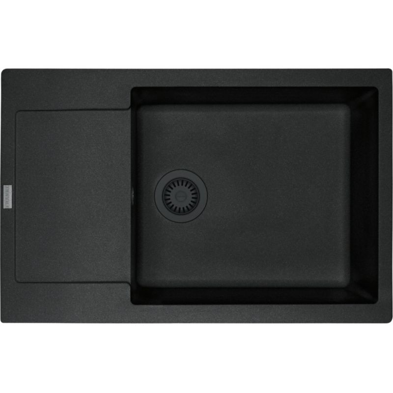 Zlewozmywak MRG 611-78 XL onyx, czarny odpływ 1szt.