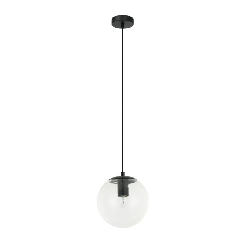 Lampa wisząca Italux Sarpo 3776 czarno-przezroczysty dekoracyjna 1xE27 x 1 szt.