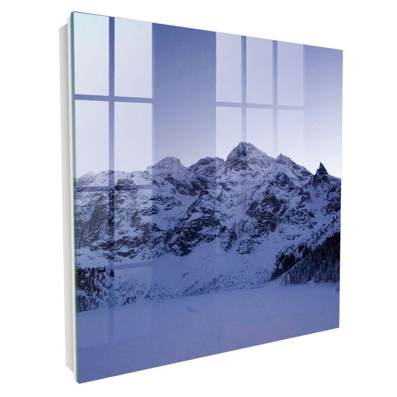 Metalowa Skrzynka Na Klucze Tulup 30x30 cm Zimowa majestatyczność - Biała - Otwierana na prawo 1 szt.