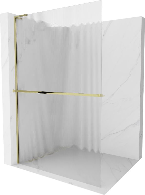 Ścianka prysznicowa walk-in Mexen Kioto+ L złota 80x200 cm 800-080-123-50-09 1 szt.