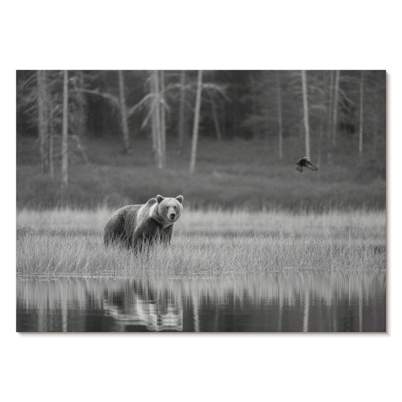 Plakat na Ścianę Tulup 29,7x21 cm (A4) Leśna scena Do salonu, biura, sypialni 1 szt.