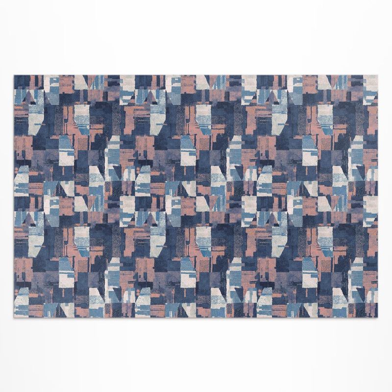 Balkonowy Dywan Winylowy UV Wallfluent 100x150 cm Abstrakcyjna mozaika w stylu vintage retro 1 szt.