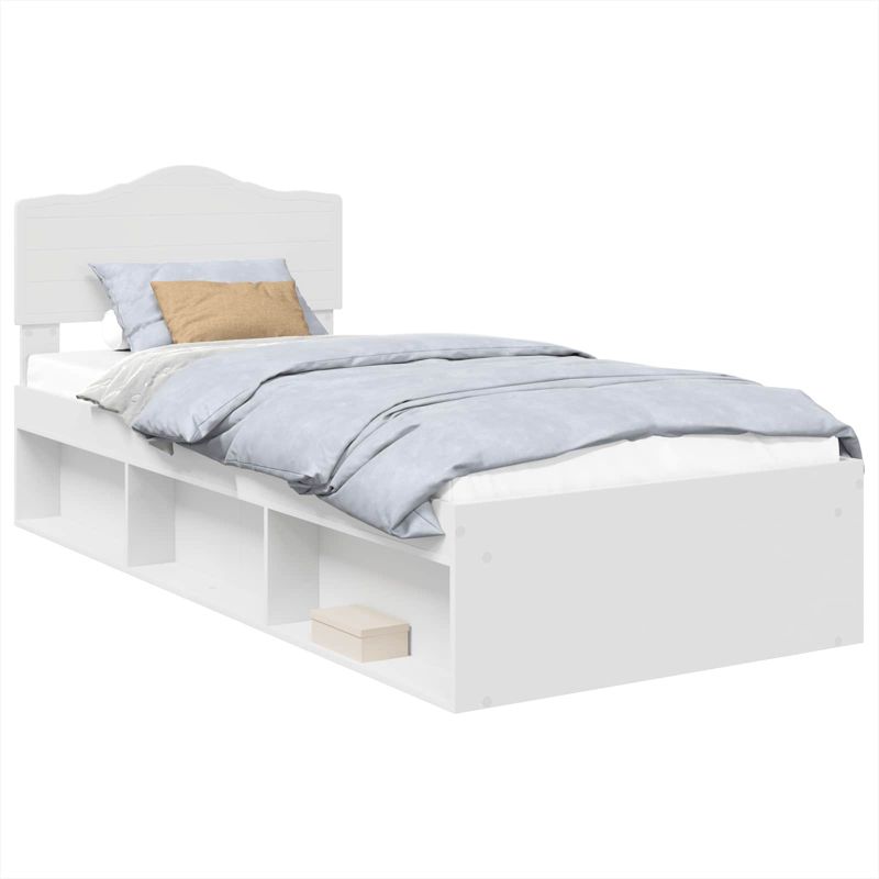 Łóżko Drewniane WaszeMeble 90x200 cm Białe WM-3412943 1 szt.