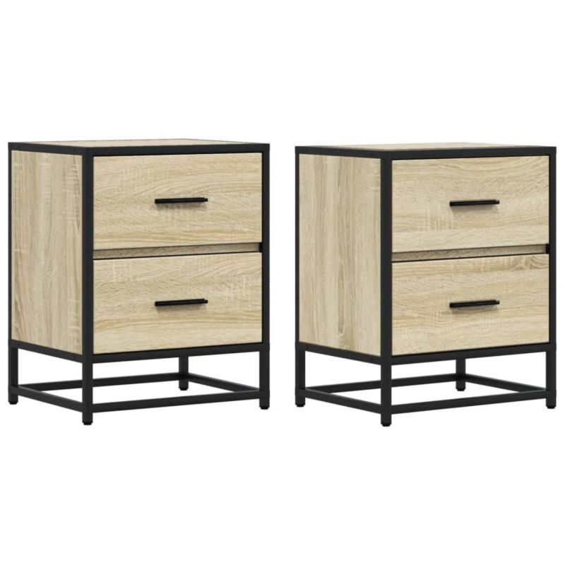 Szafki nocne WaszeMeble dąb sonoma WM-848677 2 szt.