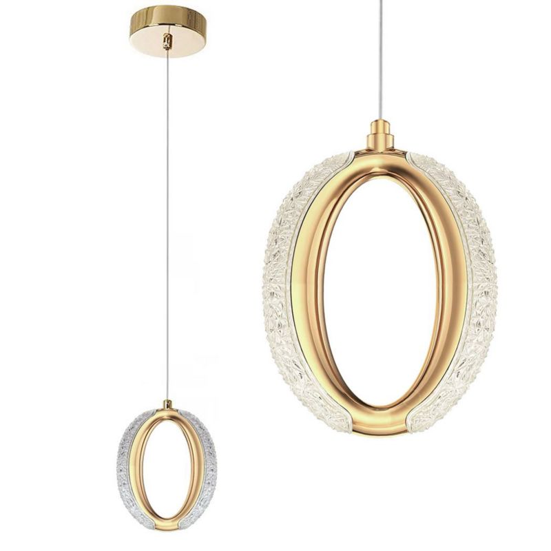 Lampa Sufitowa Wisząca Toolight Led G114-1Cp Złoty