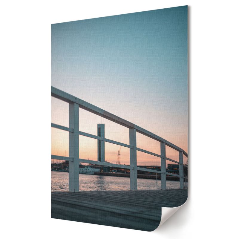 Plakat canvas Wallfluent Format A3 Portowy zachód Kolektyw View 1 szt.